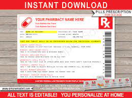 Don't buy fake cans with funny labels, print your own for free here! Printable Old Age Prescription Template Gag Birthday Gift Fake Pharmacy Rx Prescription Label Templates Pills