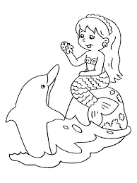 Coloring Page Mermaid Zeemeermin Mermaid Coloring Pages Mermaid Coloring Dolphin Coloring Pages