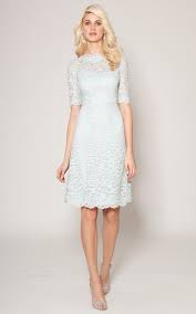 Powder Blue Boatneck Lace Cocktail Dress Terijon With Images Cocktail Dress Lace Blue Spring Dresses Dresses