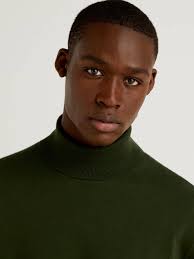 In plain, textured and cable styles, these make a cosy addition. Men S High Neck Sweaters New Collection 2021 Benetton