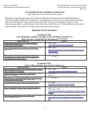 Agricultural pest control adviser license packet. Pca Pdf State Of California Department Of Pesticide Regulation Pest Management And Licensing Branch Suggested Study Material Source List Rev 03 17 Course Hero