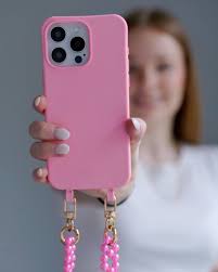 milux Hülle Farinas Pretty Pink + Perlen Kette Pink lang