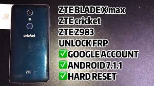 Frp bypass for zte instructions · reset the phone and power it back on · choose your preferred language, then tap on start · connect the phone to a wifi network ( . Zte Blade X Max Z983 Cricket Unlock Frp Android 7 1 1 Google Account Hard Reset For Gsm