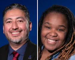 The KCKPS Board of Education just re-elected Mr. Randy Lopez to a new term  as Board President. The board also voted a new Vice President, Miss Rachel  Russell. We wish them good