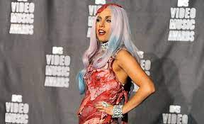 Causing outrage among animal rights groups. Was Lady Gaga S Meat Dress Real Or Fake Syracuse Com
