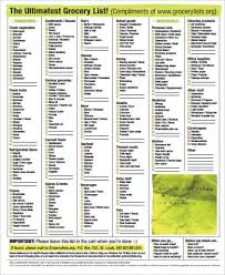 Printable thanksgiving grocery list & shopping list. Free 8 Printable Grocery List Samples In Ms Word Pdf