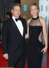 Hugh Gran Marries Anna Eberstein In London Ceremony Daily Mail Online Hugh Grant Strapless Dress Formal Married
