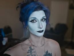 Hi :) I'm new to make up, but want to try a horror-look for my local goth  Halloween party (the picture is what I want to try, since I don't need any