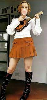 Bubble Gum Uke Player Fashion Mini Skirts Ukulele