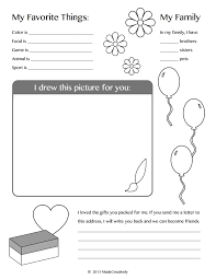 About Me Coloring Pages Operation Christmas Child Operation Christmas Kids Journal