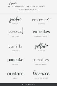 Font trends are always changing — here are the best of 2015. 10 Free Commercial Use Fonts For Branding Bold Leap Creative Aesthetic Fonts Free Handwritten Fonts Commercial Use Fonts