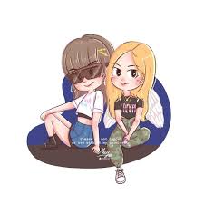 Black And Pink Cartoon 