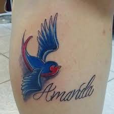 Name Tattoo With Bird Kuslu Isim Dovmesi Erkek Dovmeleri Aile Dovmeleri Dovme