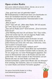 Er will lachen, lachen, lachen, viele schöne dinge machen. Opas Erstes Radio Elkes Kindergeschichten Geschichten Fur Kinder Kindergeschichten Geschichten Fur Senioren