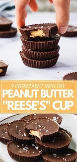 Healthy Peanut Butter Cups Homemade Healthy Peanut Butter Cups With Just 4 Sim Peanut Butter Cups Recipe Sugar Free Peanut Butter Homemade Peanut Butter Cups