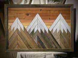 Reclaimed Wood Wall Art Mountain Scene Vancouver B C By Danny Etsy Reclaimed Wood Wall Art Reclaimed Wood Wall Wood Wall Art