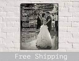 1st Anniversary Gift For Wife Wedding First Dance Song Etsy Wedding First Dance First Dance Songs Song Lyrics Art