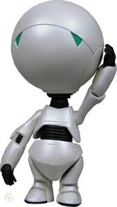 He throws himself down in front of the bulldozer to try to stop the demolition. Action Spielfiguren Neca The Hitchhikers Guide To The Galaxy Marvin Robot 6 Action Figure Toy 38403 Quickmood Ae