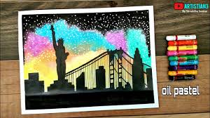 Sementara itu, pastel keras lebih cocok digunakan untuk menggambar. New York City Drawing With Oil Pastel Step By Step How To Draw New York City Drawing With Oil Pastel Step By Step For Be City Drawing Oil Pastel Oil Pastel