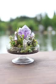 Add Your Own Crystal Centerpiece To Your Home Staging Crystal Garden Crystal Decor Succulent Terrarium