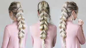 I gave her a natural part, evenly collected hair on both sides to create two inverted french. Pull Through Braid How To Do An Easy Braid Hairstyle Tutorial