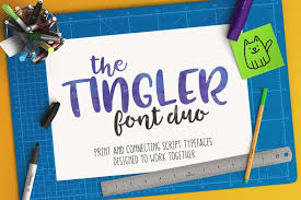 Try, buy and download any typeface from our collection of fonts similar to french script. The Tingler A Font Duo With Stencil Style 2003 Duo And Trios Font Bundles