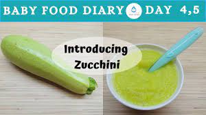 Babies are happy to eat vegetable purees, which contain sweet carrots, rich potatoes and delicate zucchini! Baby Food Baby Food Diary Day 4 5 How To Prepare Zucchini For Baby Puree Baby Food Youtube