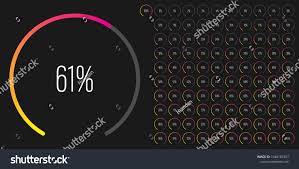 Set Circular Sector Percentage Diagrams Meters Stock Vector Royalty Free 1548183761