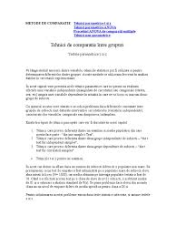 A fost utilizat testul t pentru eşantioane independente. Testul T Si Z