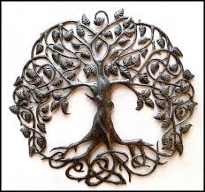 Tree of life 4 pieces metal wall art,metal tree wall art,4 panels branch 5391. Metal Tree Of Life Wall Art Haitian Steel Drum Art Wall Decor