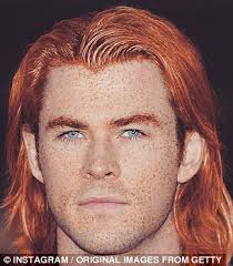 I amin absolute awe not mine hair hair dye dyed hair hairstyle pink hair blue hair purple hair unicorn hair colorful colored hair hair color hair inspo hair goals rainbow rainbow hair alternative hair. Tumblr Account Put A Rang On It Turns Celebrities Into Redheads Daily Mail Online