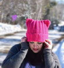 Kitty Cat Hat Pattern By Sonya Blackstone Crochet Cat Hat Cat Hat Pattern Crochet Hat Pattern