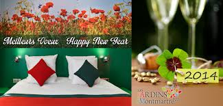 Bonne Annee 2014 Happy New Year Hotel Les Jardins De Montmartre Maranatha Hotels Montmartre Bonne Annee 2014 Jardins