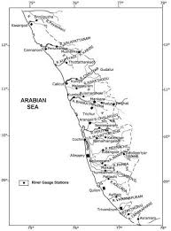 Kerala map travel holidays india. Jungle Maps Map Of Kerala Rivers