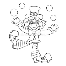 Coloriage de clown tueur a imprimer travauxpublics. Coloriage Clown Jongleur 18722