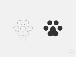 Cat Paw Logo Design Paw Logo Cat Logo Design Dog Logo Design
