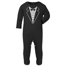 Baby Tuxedo Romper Sleepsuit Boys Long Sleeved Bow Tie Babygrow 0 12 Mths Buy Online In Angola At Angola Desertcart Com Productid 48024943
