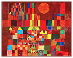 Details About Modern Artist Cubist Klee Castle Sun Counted Cross Stitch Chart Pattern