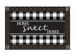 Black And White Buffalo Check Doormat Black And White Check Matmate Outdoor Door Mat Door Mat Gorgeous Doors
