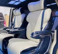 Eco-Leather Universal Diamond Stitching Luxury VIP Double Van Car Seats