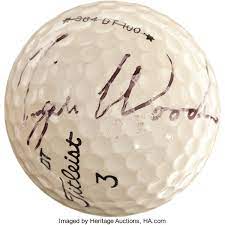 1993 Tiger Woods Signed Golf Ball Golf Collectibles Autographs Lot 81104 Heritage Auctions