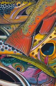 Welcome To The Deyoung Gallery It Been Organized For You To Search Either By Species Or By Series Just Click On An Image T In 2020 Fly Fishing Art Trout Art