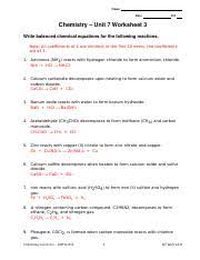 Merely said, the answer sheet to gizmo. Unit 7 Chemical Equations Answer Key Chemistry Unit 7 Worksheet 2 Answers
