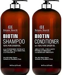 Biotin Oil For Hair Growth Amazon Amazon Com Botanic Hearth Biotin Shampoo And Conditioner Set With Ginger Oil Keratin For Hair Loss And Thinn In 2020 Biotin Shampoo Shampoo Shampoo For Fine Hair