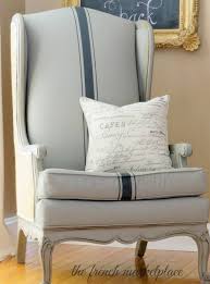 Using Chalk Paint To Paint Your Couch Or Wing Back Chair Fabric Or Leather Painting Fabric Chairs Chalk Paint Chairs Chair Fabric