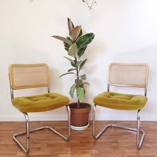 Vintage Cane And Chrome Cesca Style Chairs Set Of 6 Mid Century Modern Rattan And Chrome Chairs Vintage Dining Chairs Home Black Dining Chairs