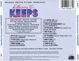 October 1986 tv spot for playing for keeps, a comedy film written and directed by brothers bob and harvey weinstein and. Playing For Keeps Soundtrack 1986 Cd Sniper Reference Collection Of Rare Movie Soundtracks