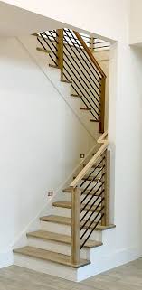 If not a stair transition post, wait to position second ez set bracket on top of the rail lock plate and top rail after the entire railing section has. Modern Stair Railing Only 12 50 Stacked Cap 4000 For 3 1 4 Newels