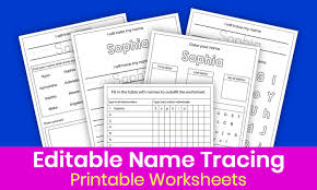editable name tracing worksheets active little kids