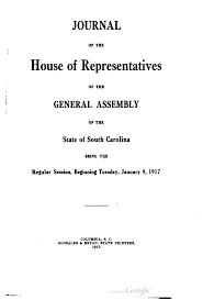 Journal of the House of Representatives of the State of South-Carolina